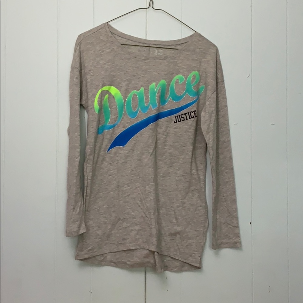 Justice long sleeve DANCE tee